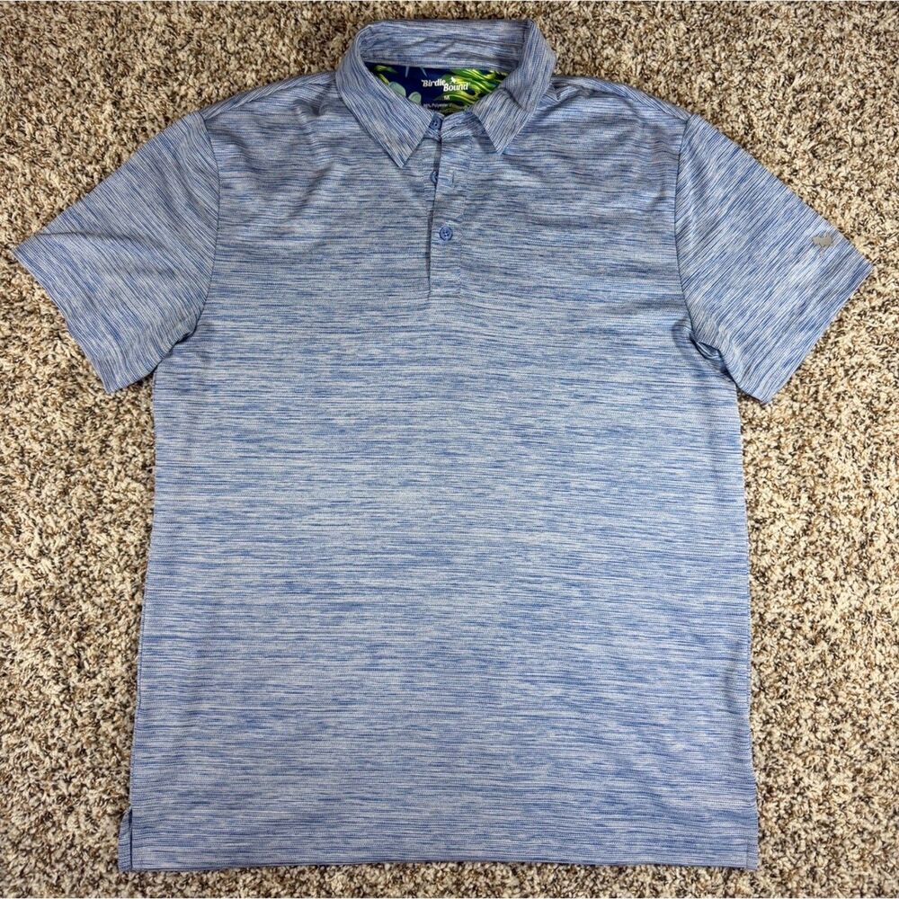 Birdie Bound Blue Golf Polo- Medium